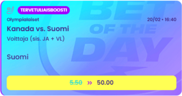 Olympialaiset: Suomi – Kanada