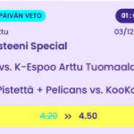 TPS vs. K-Espoo & Pelicans vs. KooKoo