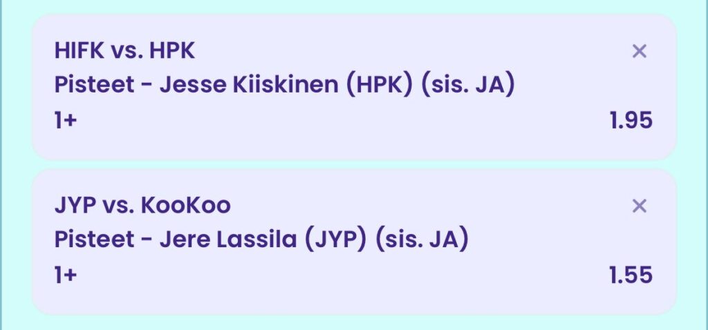 HIFK vs. HPK & JYP vs. KooKoo