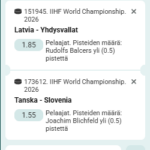 MM-Jääkiekko 23.5.2026