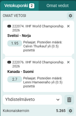 MM-Jääkiekko 30.5.2026